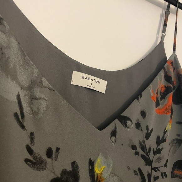 Babaton Everly Grey Floral Camisole, Size Large. - Picture 7 of 7